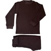 Chocolate Waffle Cotton Set - Loungewear - 1 - thumbnail