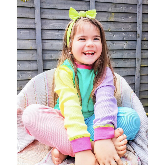 90's Neons Waffle Cotton Set - Loungewear - 5