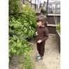 Chocolate Waffle Cotton Set - Loungewear - 3