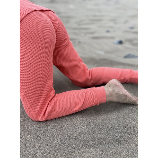 Coral Waffle Cotton Set - Loungewear - 4