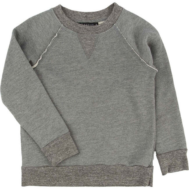 Iggy Long Raglan Sleeve Pullover, Vintage Grey
