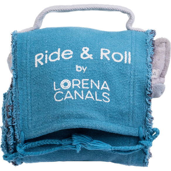 Ride & Roll Airplane Canvas Playmat Set