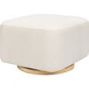 Kiwi Gliding Ottoman, Performance Cream Eco-Weave With Light Wood Base - Ottomans - 1 - thumbnail