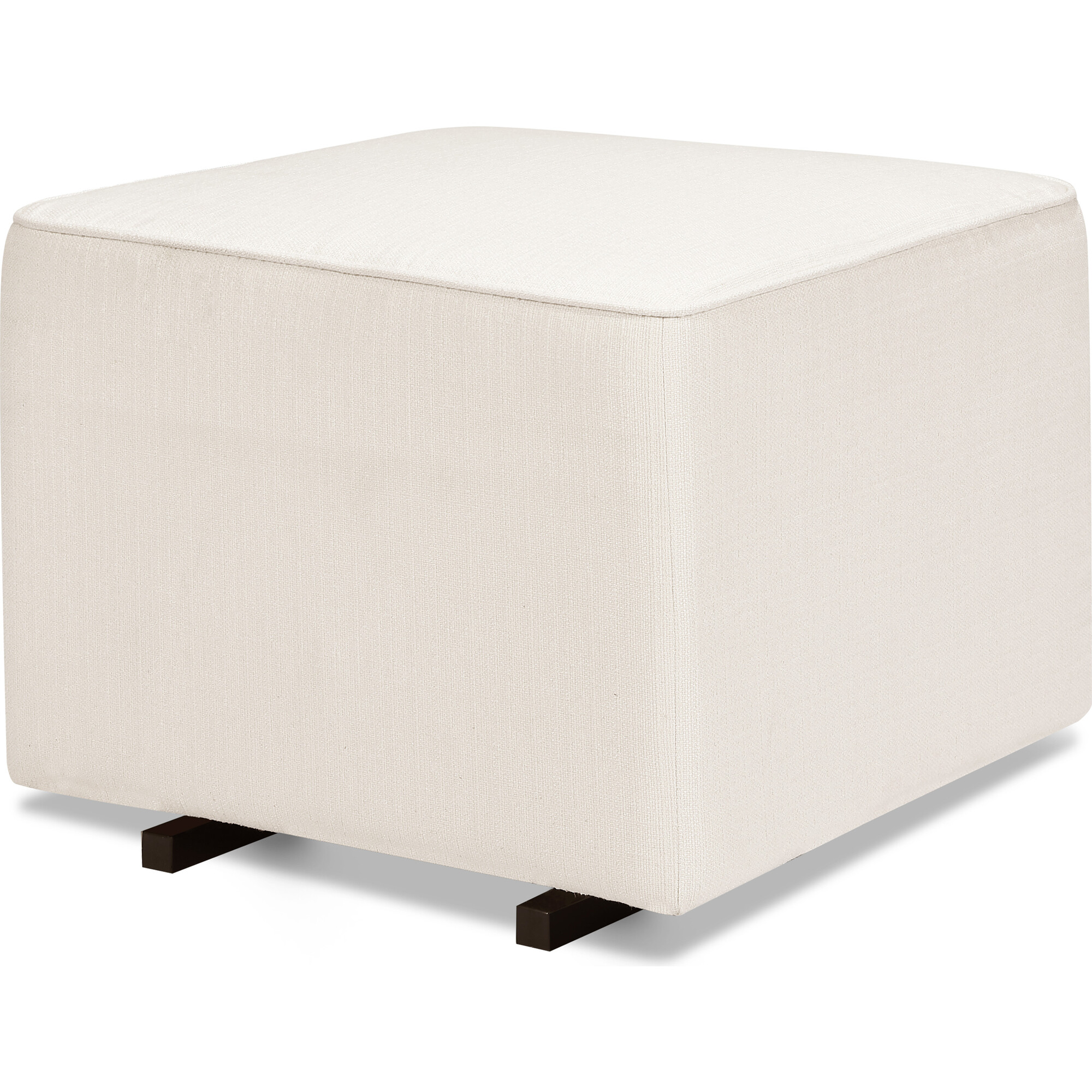 Davinci Universal Gliding Ottoman, Performance Cream Linen - Ottomans - 1