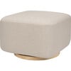 Kiwi Gliding Ottoman, Performance Beach Eco-Weave With Light Wood Base - Ottomans - 1 - thumbnail