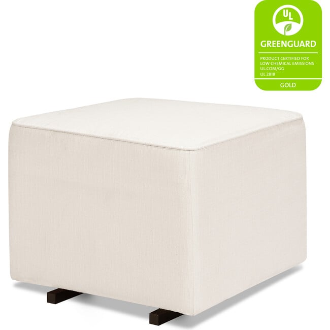 Davinci Universal Gliding Ottoman, Performance Cream Linen - Ottomans - 2