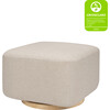 Kiwi Gliding Ottoman, Performance Beach Eco-Weave With Light Wood Base - Ottomans - 2