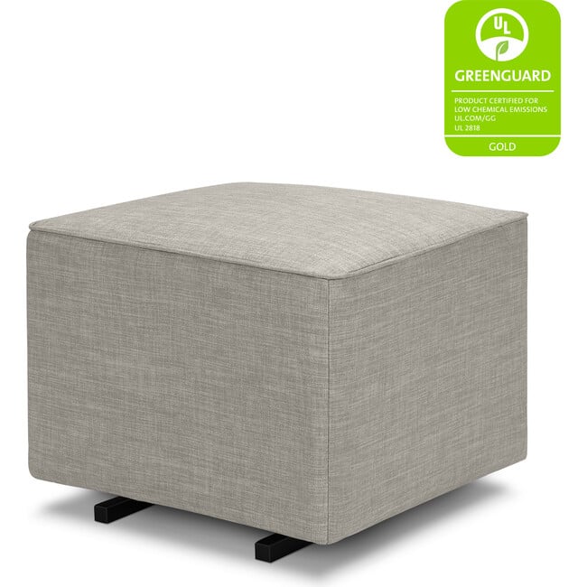 Davinci Universal Gliding Ottoman, Performance Grey Linen - Ottomans - 2