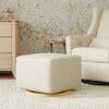 Kiwi Gliding Ottoman, Performance Cream Eco-Weave With Light Wood Base - Ottomans - 3