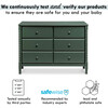 Jenny Lind Spindle 6-Drawer Dresser, Forest Green - Dressers - 6