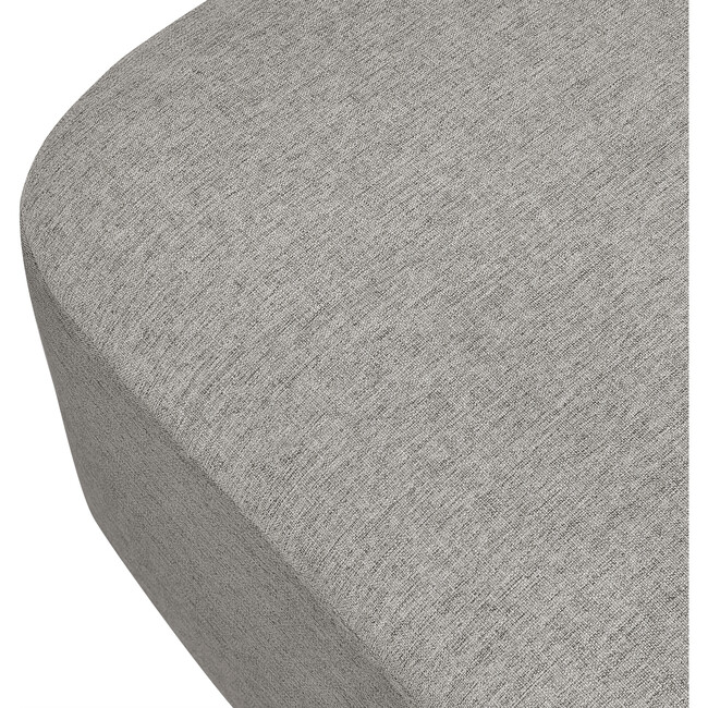 Kiwi Gliding Ottoman, Performance Grey Eco-Weave With Light Wood Base - Ottomans - 9