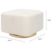 Kiwi Gliding Ottoman, Performance Cream Eco-Weave With Light Wood Base - Ottomans - 10