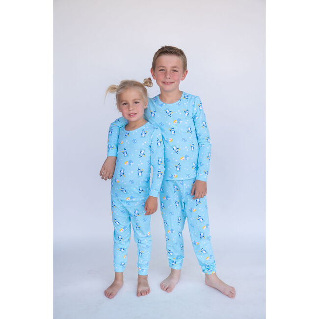 Hanukkah Penguins PJ, Blue - Pajamas - 2