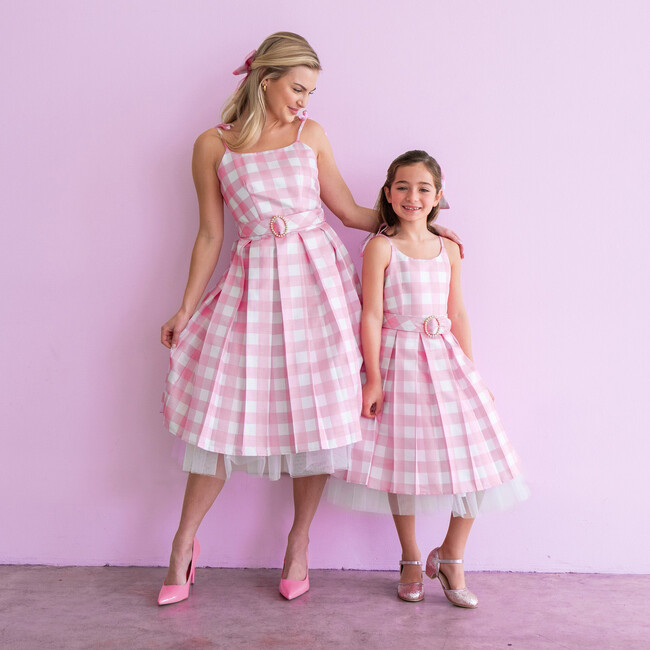 BARBIE THE MOVIE PINK GINGHAM PREMIUM CHILD DRESS UP