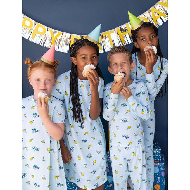 Birthday Treats PJ, Blue - Pajamas - 4