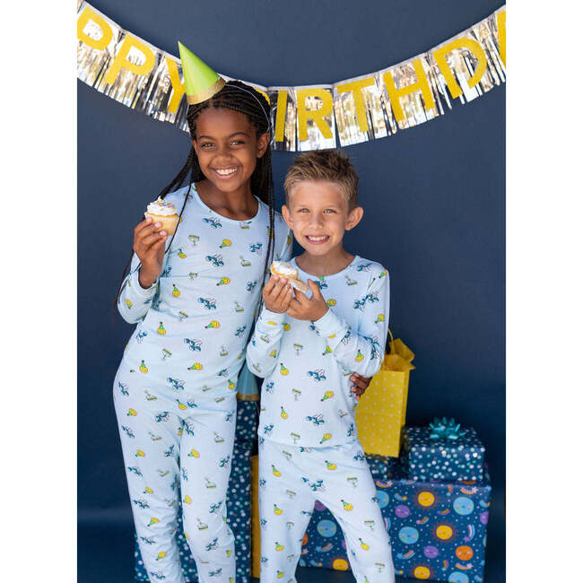 Birthday Treats PJ, Blue - Pajamas - 5