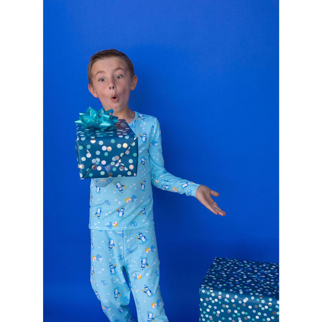 Hanukkah Penguins PJ, Blue - Pajamas - 5
