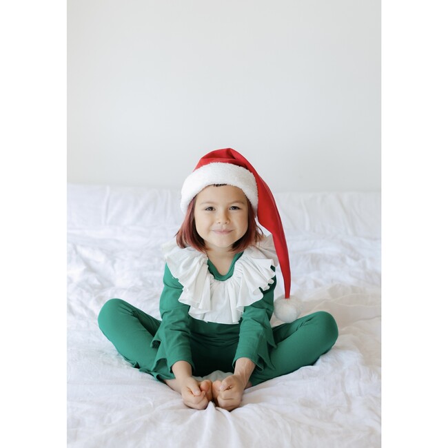 Elf Pajama Costume, Green and Red