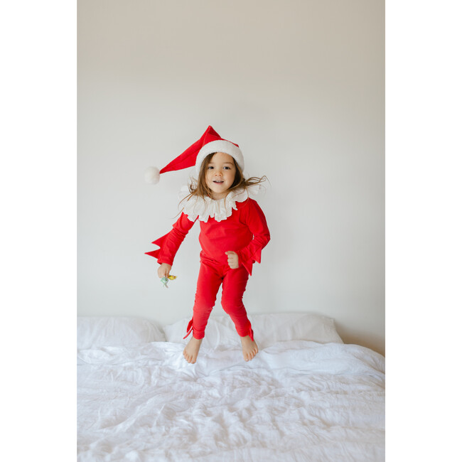 Elf Pajama Costume, Red and White