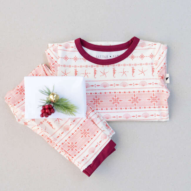 Toddler Pajama Set, Coastal Christmas - Pajamas - 3