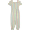 Knit Metallic Jumpsuit, Rainbow - Rompers - 1 - thumbnail