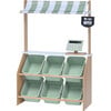 Little Helper Market Play Stand Play Kitchen , Olive Green - Play Kitchens - 1 - thumbnail