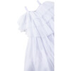 Tiered Mesh Dress, White - Dresses - 3