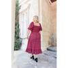 Women's Clara Plaid 3-Tiered Smock Dress, Red - Dresses - 4