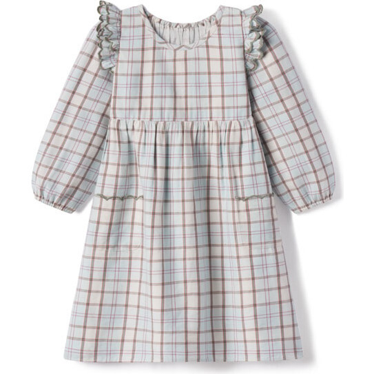 chinese dress ladies Grey Plaid Ruffle Tiered High-Low Tulle Skirt – Chateau Bel Age Boutique