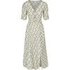 Women's Elaine V-Neck Side Slit Dress, Treillage - Dresses - 1 - thumbnail