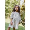 Charlotte Puff Sleeve Pin-Tuck Front Dress, Pebbles - Dresses - 2