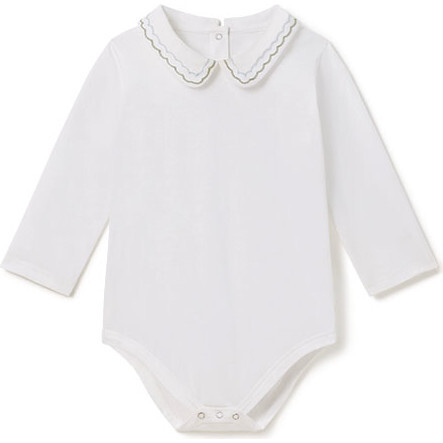 Essentials Otis Onesie in Ivory with Blue and Green