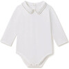 Essentials Otis Onesie in Ivory with Blue and Green - Onesies - 1 - thumbnail