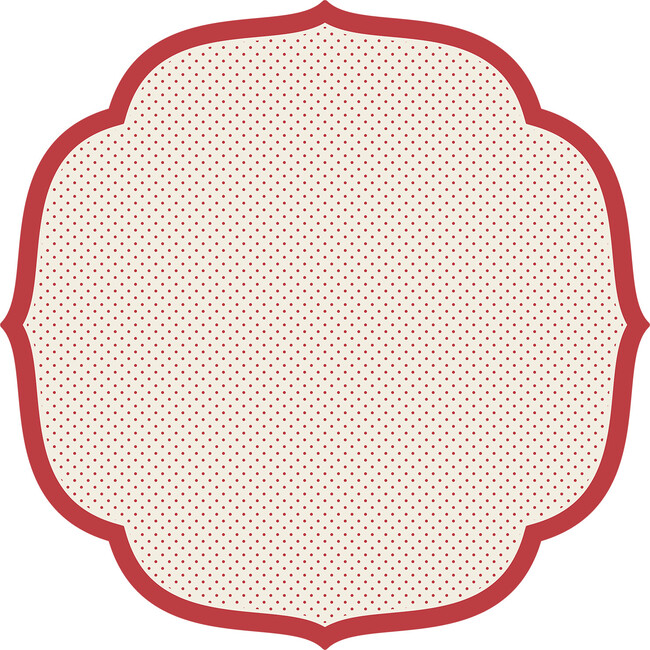 Red Swiss Dot Placemat, Set of 12