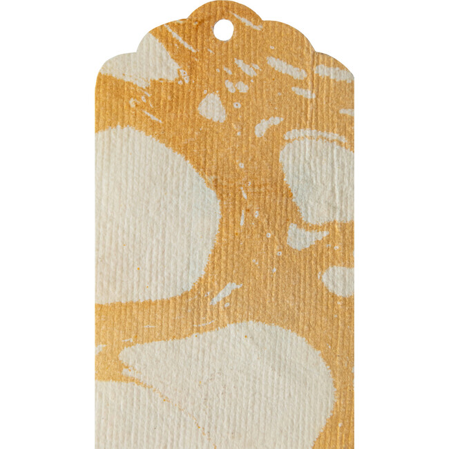 Gold Stone Marbled Tags, Set of 12