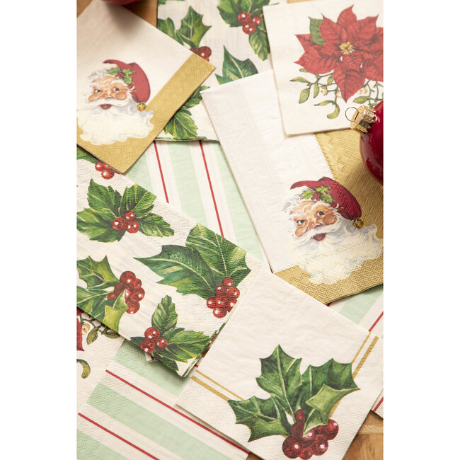 Poinsettia Cocktail Napkin, Set of 20 - Tabletop - 2