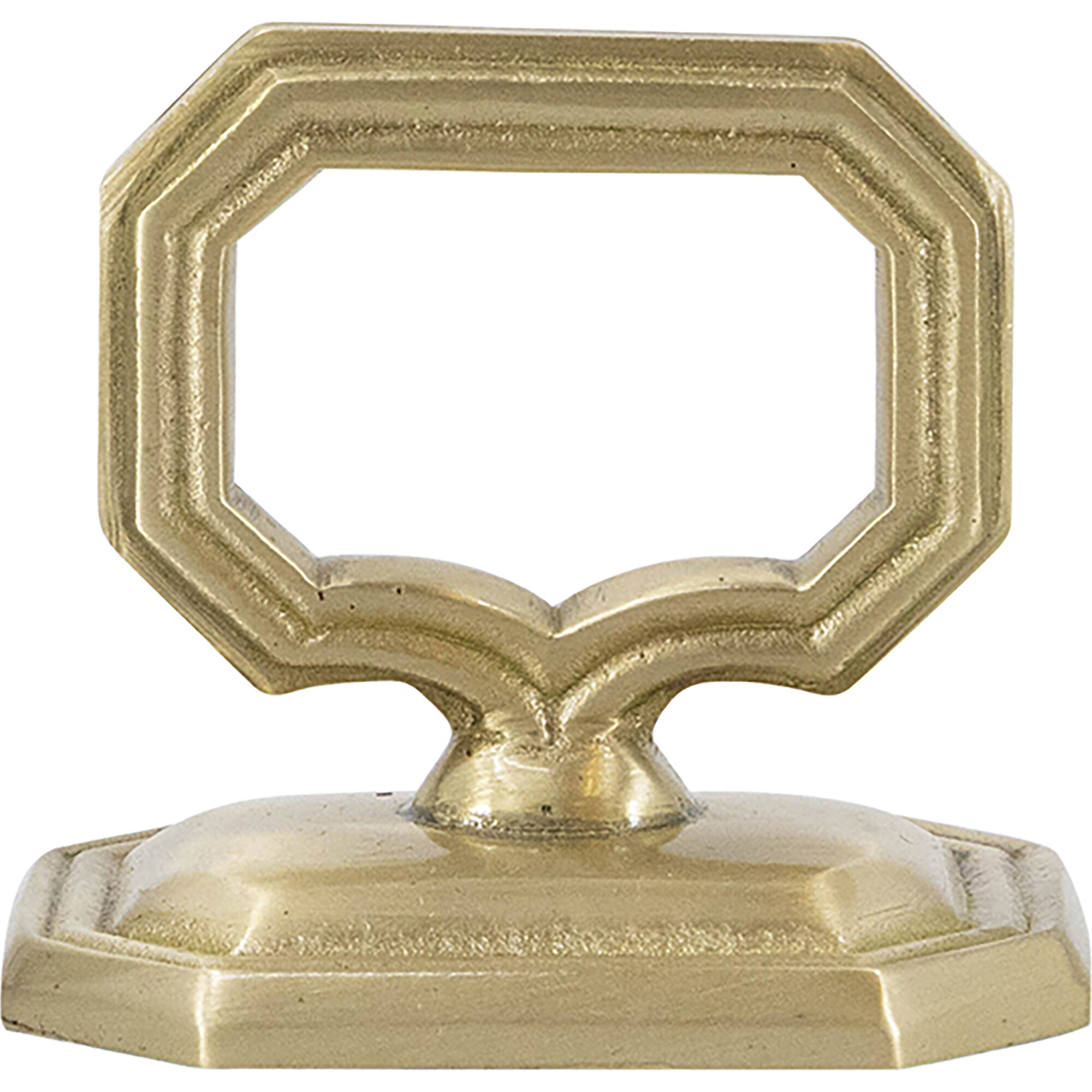 Brass Napkin Ring With Place Card Holder - Tabletop - 1