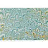 Blue & Gold Peacock Marbled Placemat, Set of 12 - Tabletop - 1 - thumbnail