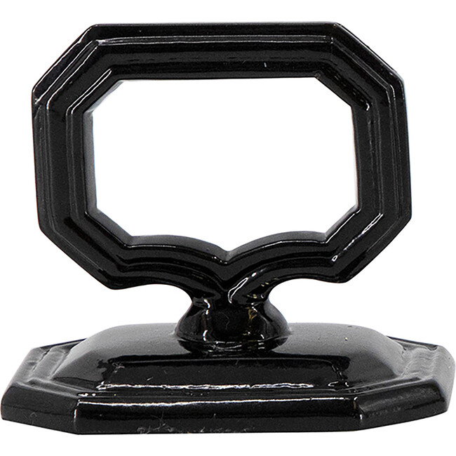 Black Napkin Ring With Place Card Holder
