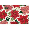 Festive Poinsettias Placemat, Set of 24 - Tabletop - 1 - thumbnail