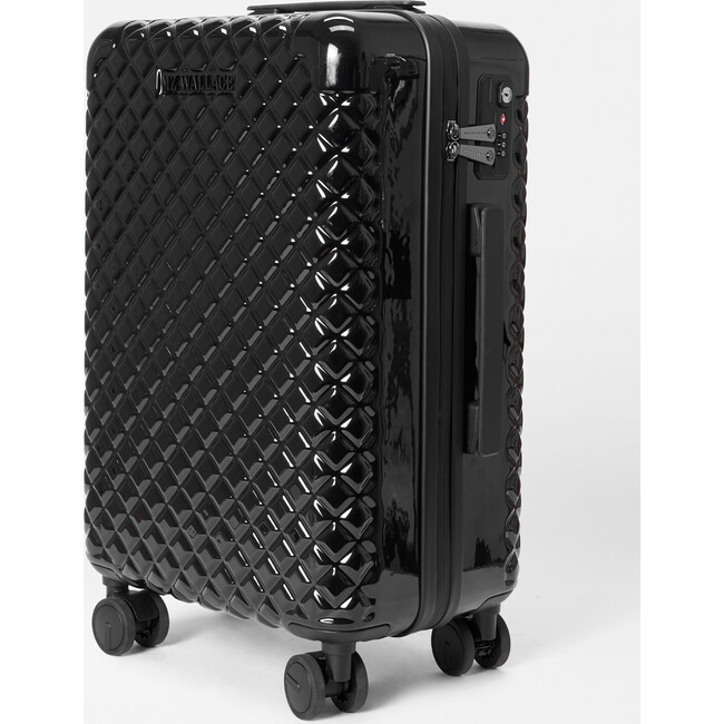 Lacquer Light-Weight Carry-On Suitcase, Black - Luggage - 4