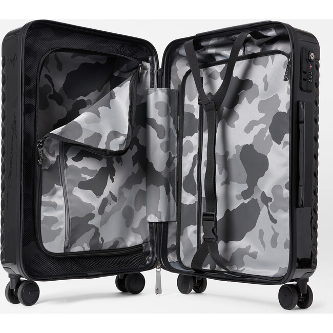 Lacquer Light-Weight Carry-On Suitcase, Black - Luggage - 5