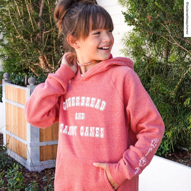 Gingerbread Hoodie, Heather Pink - Sweatshirts - 3