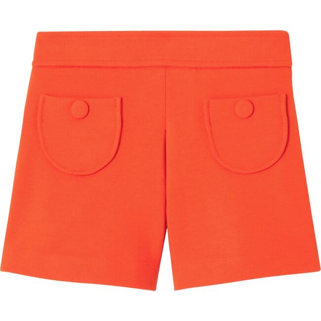 Girl Milano Knit Shorts, Orange