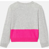 Girl Yeti in the Forest Intarsia Cashmere Sweater, Grey - Sweaters - 2