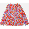 Girl Gathered Collar Blouse in Liberty Betsy Fabric, Multi - Blouses - 2