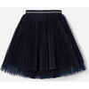 Girl Pleated Tulle Tutu Skirt, Navy - Skirts - 2