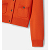 Girl French Cardigan, Orange - Cardigans - 4