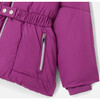 Girl Hooded Puffer Jacket, Purple - Coats - 6