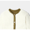 Girl Reversible Green Quilted White Shearling Jacket - Jackets - 7